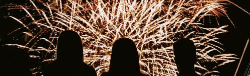 Fuegos artificiales Feria y Fiestas 2024. Imagen: Germán Molina