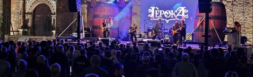 Concierto de Lèpoka en la plaza de la Constitución durante las XIII Jornadas Medievales