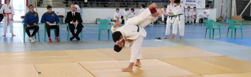 Momento de la competición de jiu jitsu