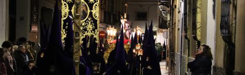 Cabecera de la procesión del Silencio