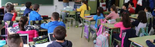 Clase de Primaria en un colegio de Manzanares