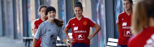 Blanca Romero durante la concentración de la Selección Española femenina (Foto: RFEF)