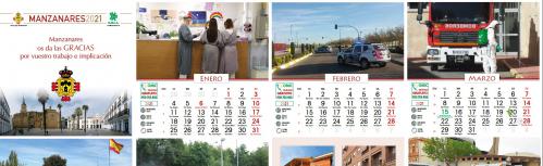 Montaje con algunos de los contenidos del calendario 2021 de la OMIC