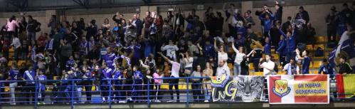 Partido de fútbol sala con público en el pabellón 'Antonio Caba'