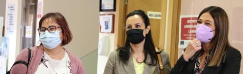 Visita de Pilar Callado al Centro de la Mujer