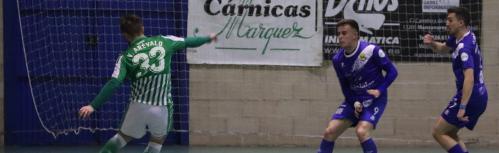 Víctor Arévalo jugando en la Bombonera con el Real Betis Futsal