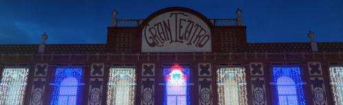 Iluminación navideña del Gran Teatro de Manzanares (2020)