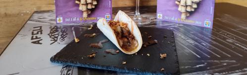 Taco-Jonudo, tapa ganadora de las jornadas 'Manzanares, Tierra de Vinos 2022'