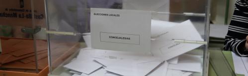 Urna en las últimas elecciones municipales
