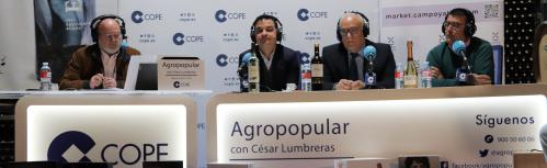 Momento del programa Agropopular desde Bodegas Yuntero