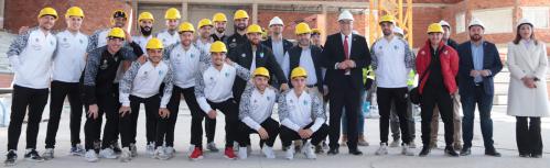 Visita del Manzanares FS al pabellón