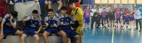 Talleres Arroyo Manzanares FS y el AircomCR Handball Manzanares