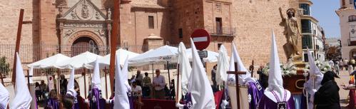 Inicio de la procesión de Cristo Resucitado 
