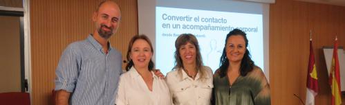 Javier Domínguez, Alfonsa Lara, Raquel Soriano y Prado Zúñiga
