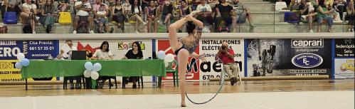 Una de las competidoras de la liga Ros en Manzanares
