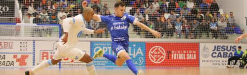Daniel en un partido con el Quesos El Hidalgo Manzanares FS