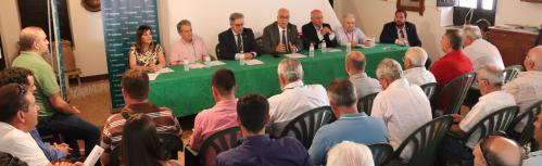 Apertura de la lonja a cargo del alcalde de Manzanares