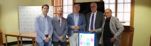 Julián Nieva junto a Carlos Marín, Félix Bellido, Jesús Sánchez de la Blanca y Borja Navarro