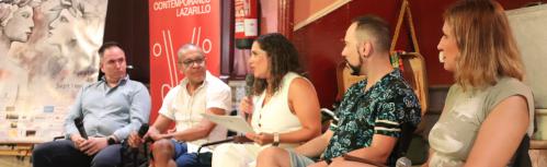 Coloquio con profesionales del teatro y cine de Manzanares moderado por Irene Ruiz
