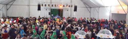 Vista de la carpa durante el carnaval de 2024