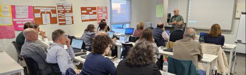 Imagen de una de las sesiones del curso impartido en el vivero de empresas