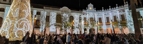 Encendido del alumbrado navideño en Manzanares