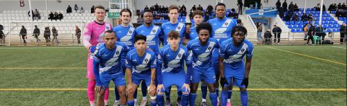 Formación inicial del Manzanares CF ante el CD Azuqueca