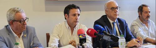 El empresario taurino Manuel Amador durante la presentación del cartel de la feria 2025