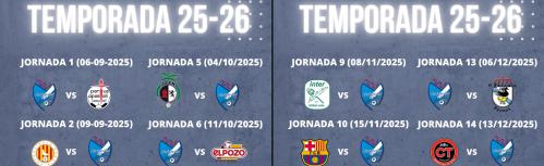 Calendario del Quesos El Hidalgo Manzanares FS (Primera División 2025-26)