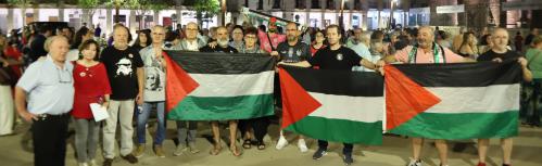Concentración de apoyo al pueblo palestino en Manzanares