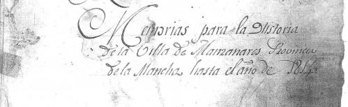 Portada del manuscrito de La Merced