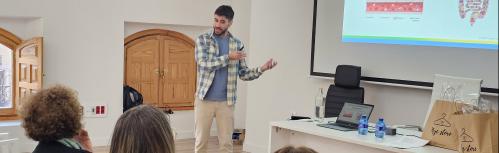 Sergio García durante su ponencia en las III Jornadas sobre Ictus