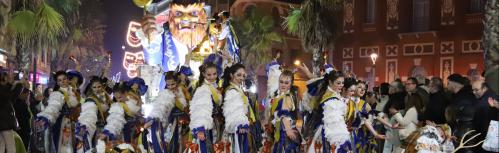 El festín de Los Perchas ganó el primer premio en carrozas con comparsa