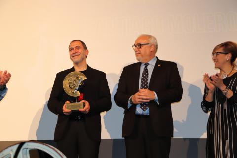 Molero recibió el reconocimiento del festival de cine manzanareño