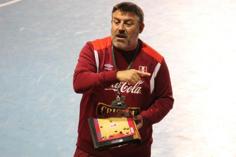 Chema Jiménez en una imagen de su etapa al frente de la selección de Perú