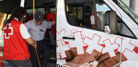 Transporte adaptado de Cruz Roja
