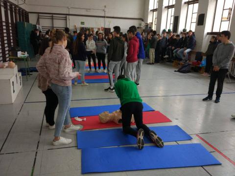 Taller de RCP en el IES Sotomayor