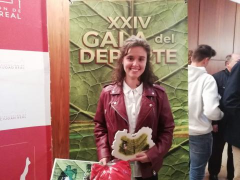 Itziar Aparicio en la Gala del Deporte