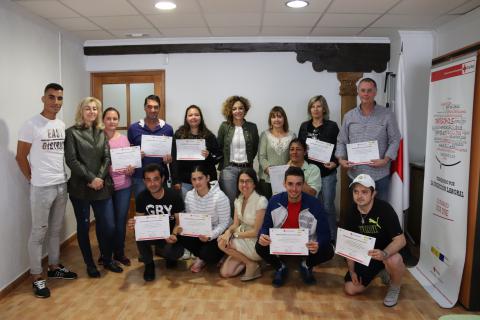 Entrega de diplomas del curso de Cruz Roja