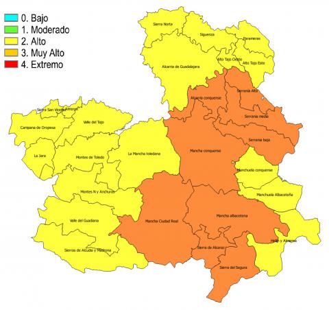 Mapa de riesgo forestal 19-8-2019