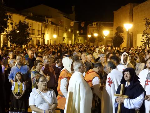Ambiente en la plaza de San Blas durante las Jornadas Medievales 2018