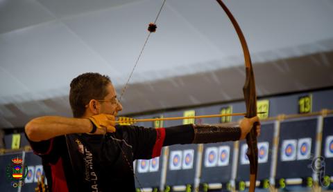 Juan Francisco Fernández en el Campeonato de España de precisión en sala 2020
