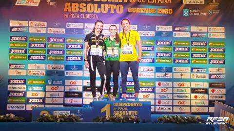 Imagen del podio en el Campeonato de España