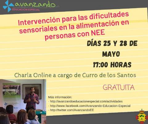 Charla 'Intervención para las dificultades sensoriales en la alimentación de personas con NEE'