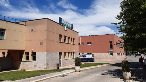 Exterior del hospital de Manzanares en la zona de urgencias