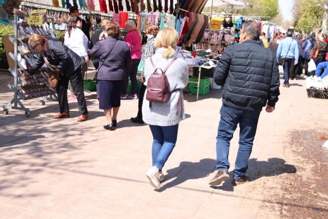 Imagen de archivo del mercadillo en los Paseos Príncipe de Asturias