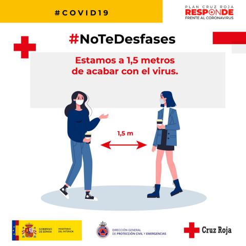 Imágenes de la campaña #NoTeDesfases