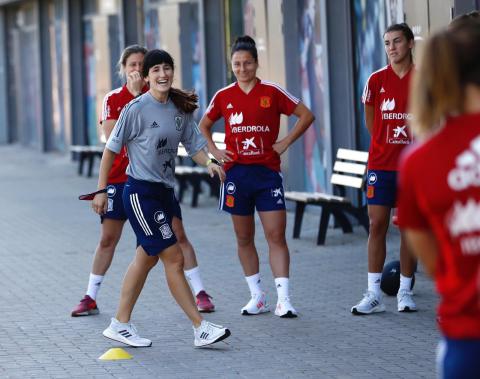 Blanca Romero durante la concentración de la Selección Española femenina (Foto: RFEF)