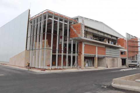 Obras del espacio donde se ubicará la nueva tienda de la cooperativa