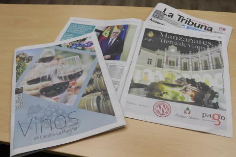 Manzanares en el monográfico sobre vinos de 'La Tribuna de Ciudad Real' (27-11-2020)